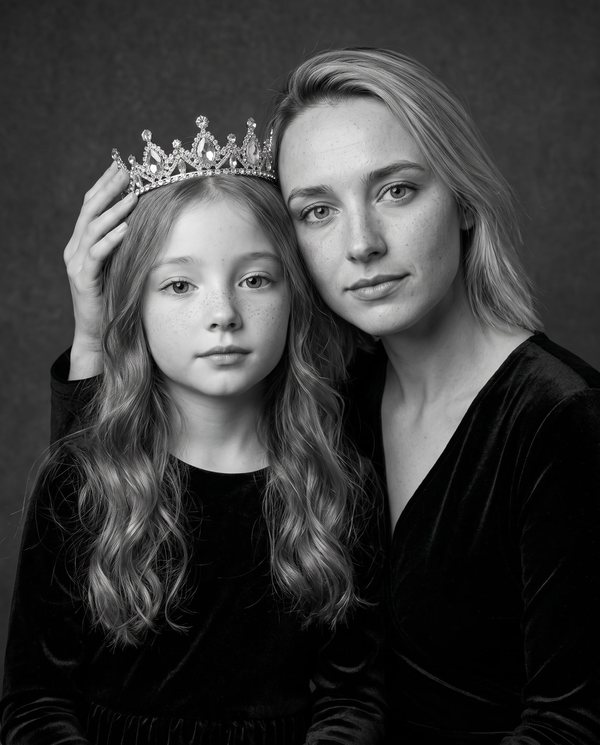 Семейная ИИ-фотосессия «Маленькая принцесса» — пример